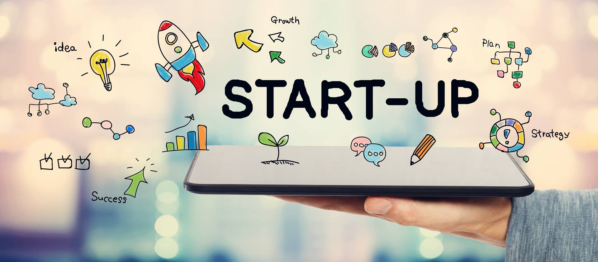 Start-up Konzept mit Symbolen | Verhandlungstraining